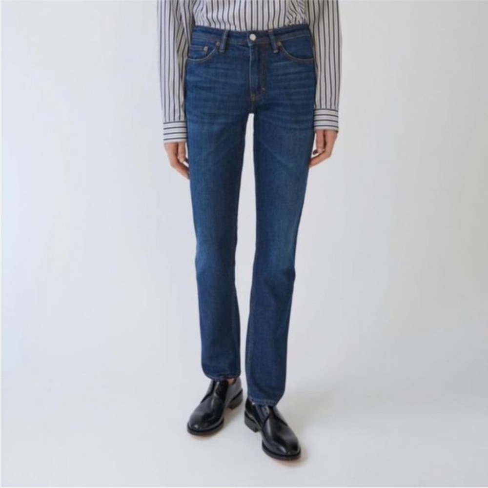 Acne Studios Denim Jeans Skinny South Dark Blue 26 x 32 Full Length Italy